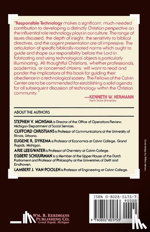 Monsma, Stephen V. - Responsible Technology