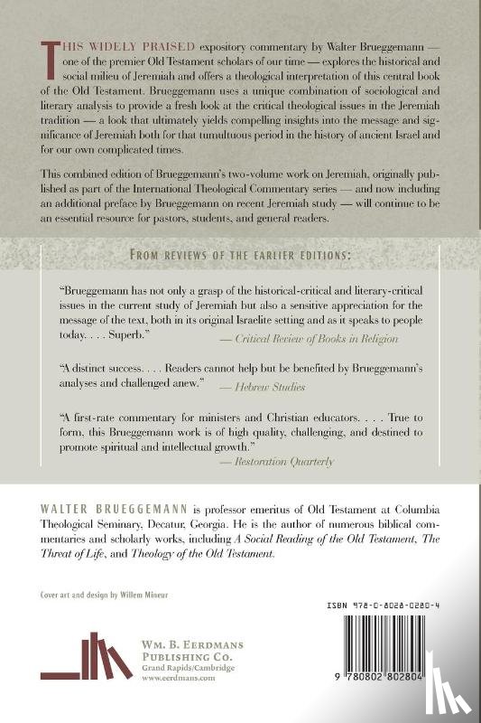 Brueggemann, Walter - A Commentary on Jeremiah