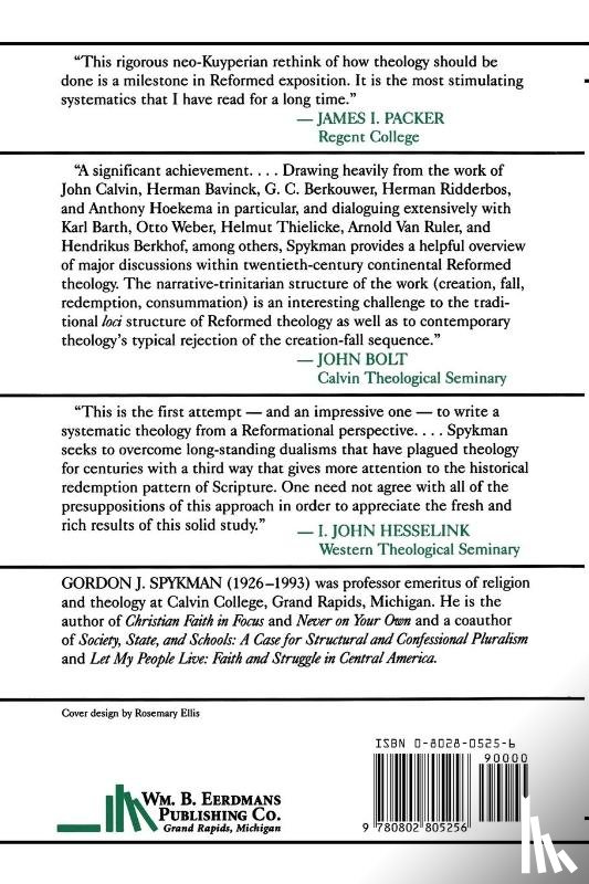 Spykman, Gordon J. - Reformational Theology