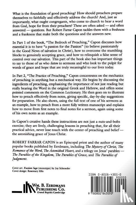 Capon, Robert Farrar - The Foolishness of Preaching