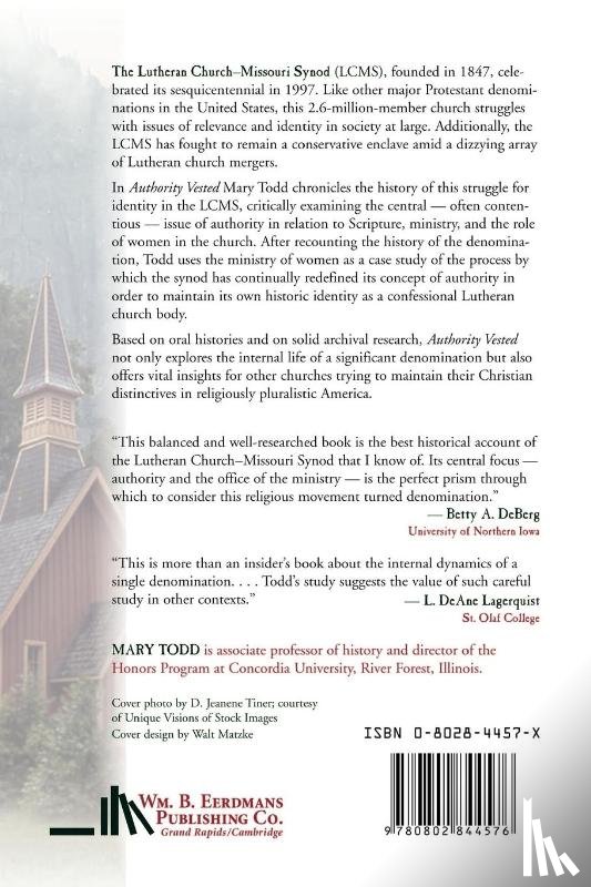 Todd, Mary - Authority Vested