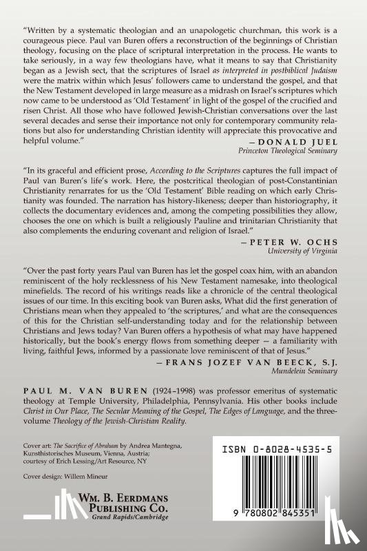 Van Buren, Paul Matthews - According to the Scriptures