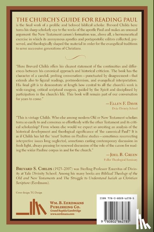 Childs, Brevard S. - Church's Guide for Reading Paul