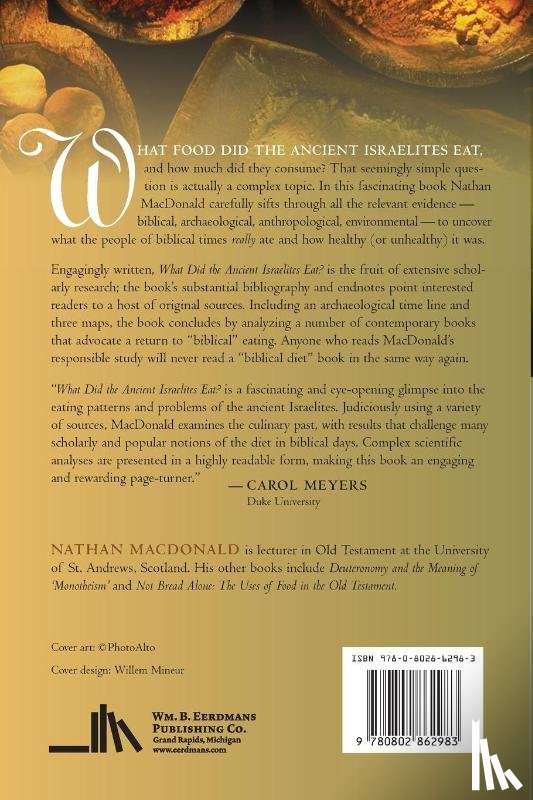 MacDonald, Nathan - What Did the Ancient Israelites Eat?