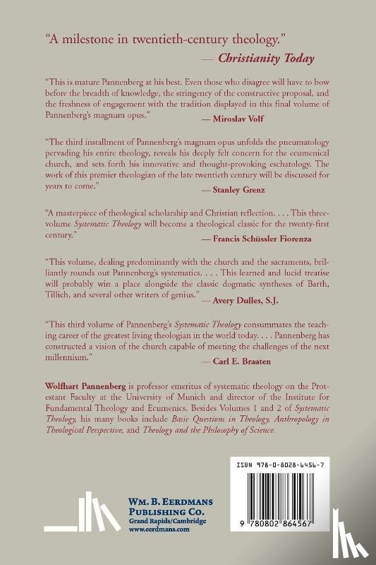 Pannenberg, Wolfhart - Systematic Theology Volume 3