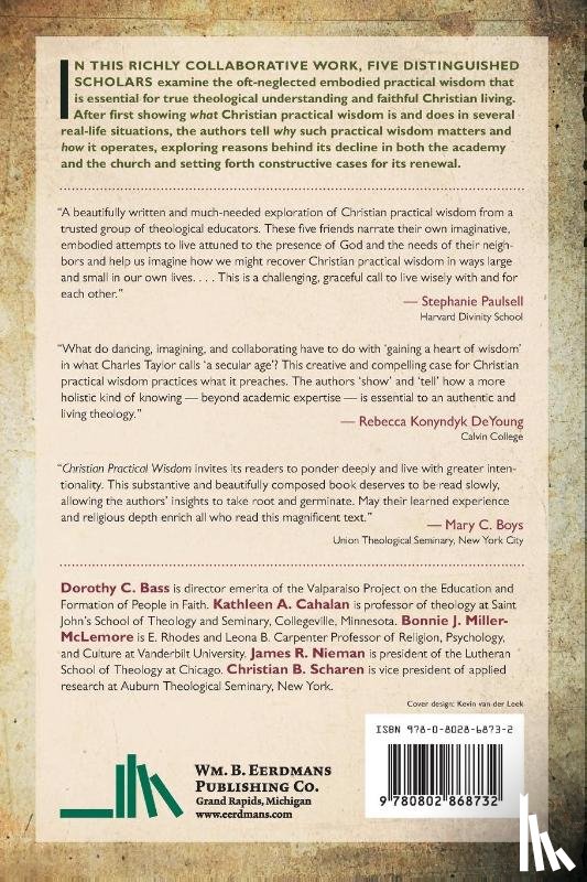 Bass, Dorothy C., Cahalan, Kathleen A., McLemore, Bonnie J., Nieman, James R. - Christian Practical Wisdom