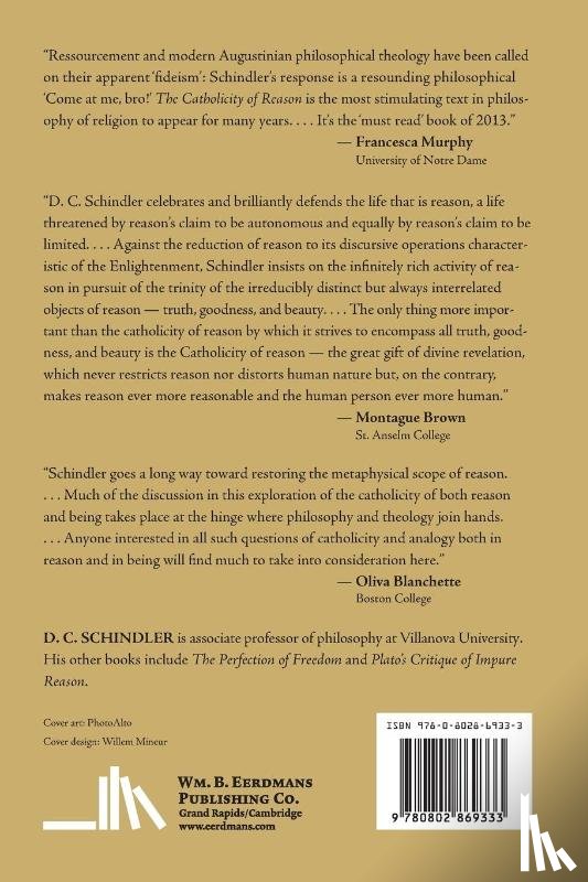 Schindler, D. C. - The Catholicity of Reason