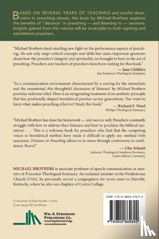 Brothers, Michael A. - Distance in Preaching