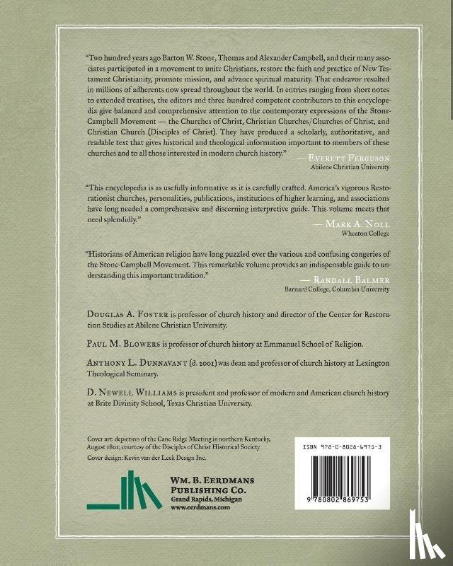 Douglas A Foster, Foster - Encyclopedia of the Stone-Campbell Movement