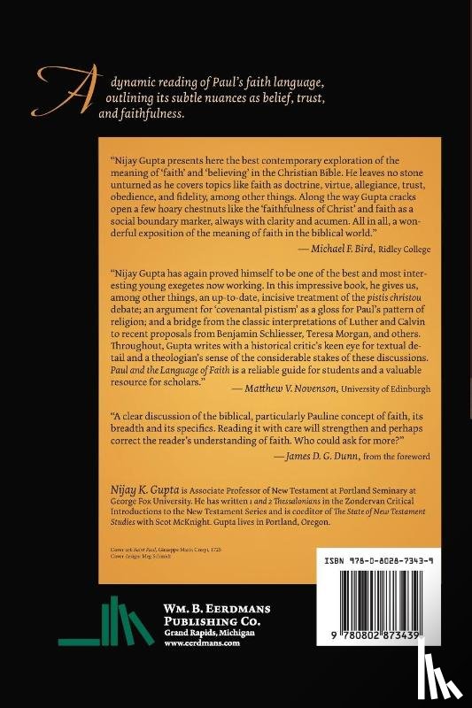 GUPTA NIJAY K - PAUL AND THE LANGUAGE OF FAITH