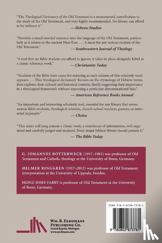  - Theological Dictionary of the Old Testament
