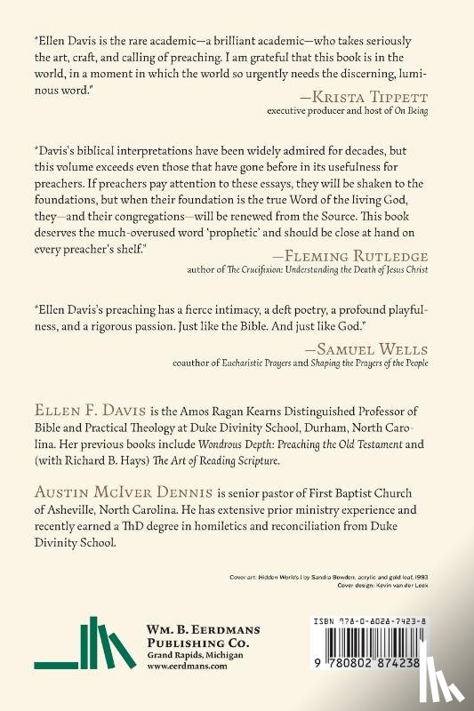 Davis, Ellen F., Dennis, Austin McIver - Preaching the Luminous Word