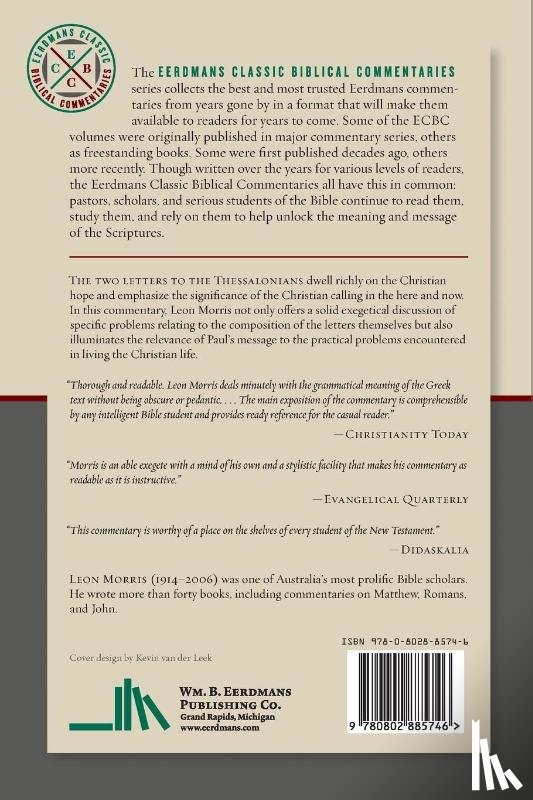 Morris, Leon - The First and Second Epistles to the Thessalonians