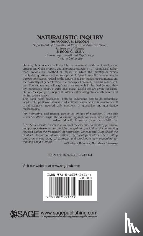 Lincoln, Yvonna S., Guba, Egon G. - Naturalistic Inquiry