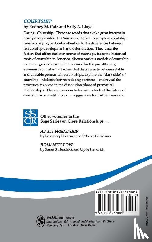 Cate, Rodney M., Lloyd, Sally A - Courtship