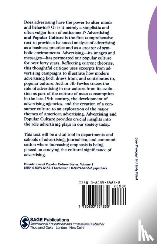 Fowles, Jib - Advertising and Popular Culture