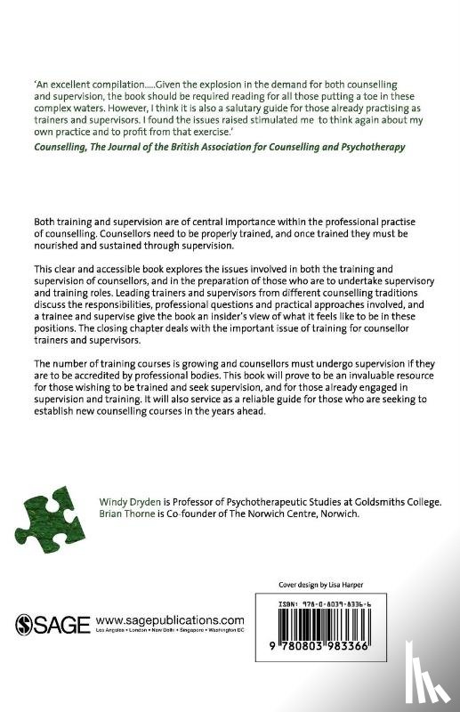  - Training and Supervision for Counselling in Action