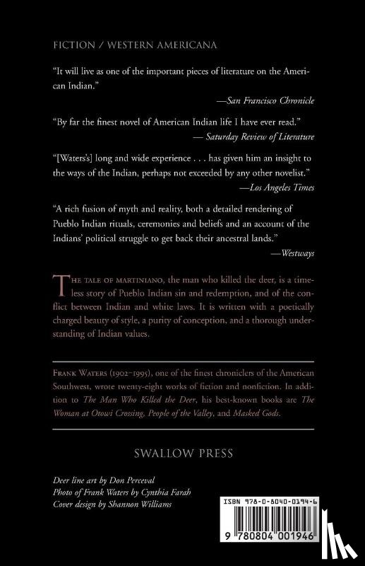 Waters, Frank - The Man Who Killed the Deer