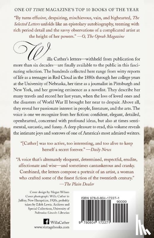 Cather, Willa - The Selected Letters of Willa Cather