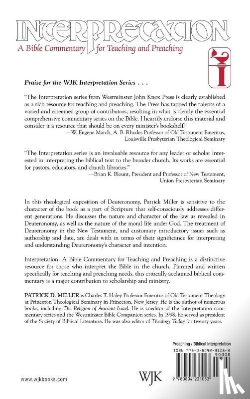 Miller, Patrick D. Jr. - Deuteronomy