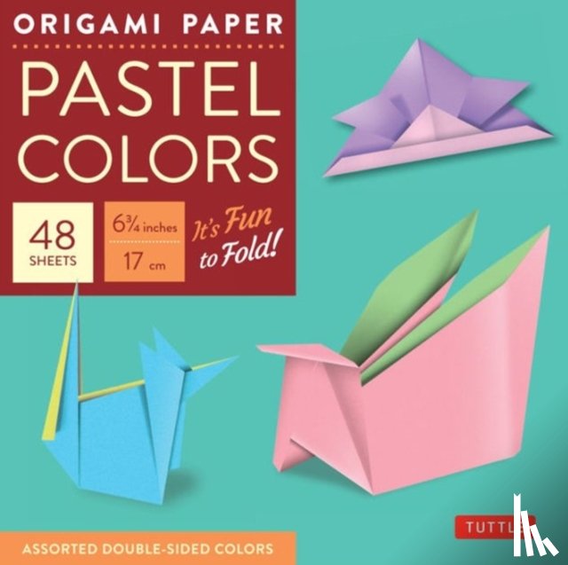  - Origami Paper - Pastel Colors - 6 3/4" - 48 Sheets