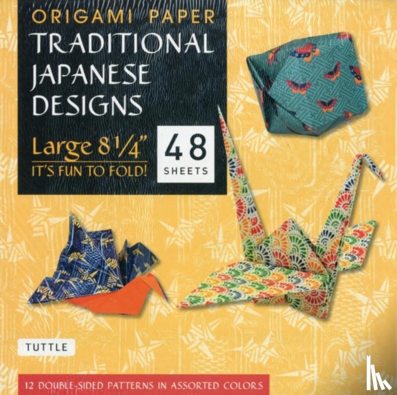  - Origami Paper - Traditional Japanese Designs - Large 8 1/4"