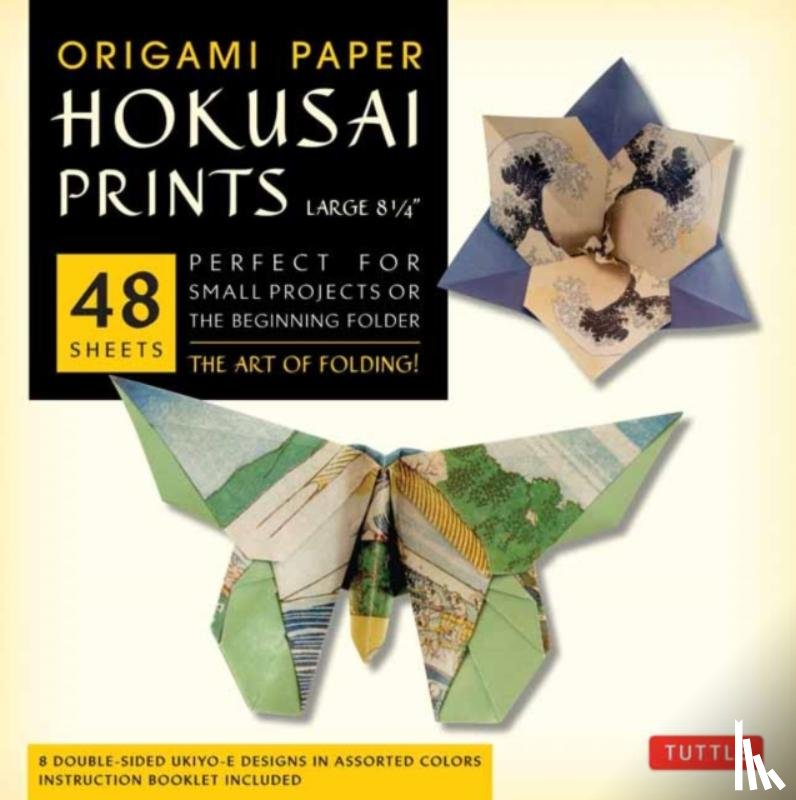  - Origami Paper - Hokusai Prints - Large 8 1/4" - 48 Sheets