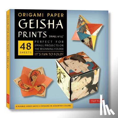 Tuttle Publishing - Origami Paper - Geisha Prints - Small 6 3/4" - 48 Sheets