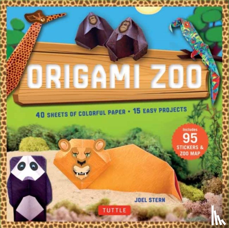 Stern, Joel - Origami Zoo Kit: Make a Complete Zoo of Origami Animals!: Kit with Origami Book, 15 Projects, 40 Origami Papers, 95 Stickers & Fold-Out Zoo Map