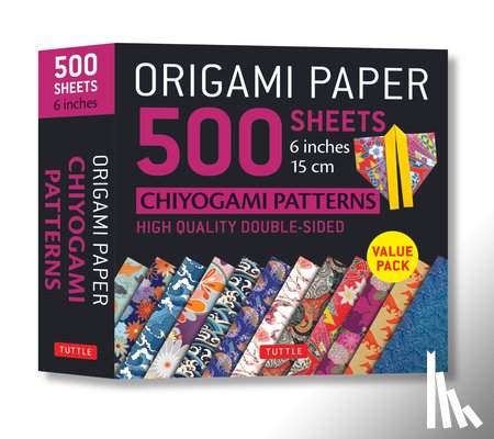 Tuttle Publishing - Origami Paper 500 Sheets Chiyogami Patterns 6" 15cm: Tuttle Origami Paper: High-Quality Double-Sided Origami Sheets Printed with 12 Different Designs