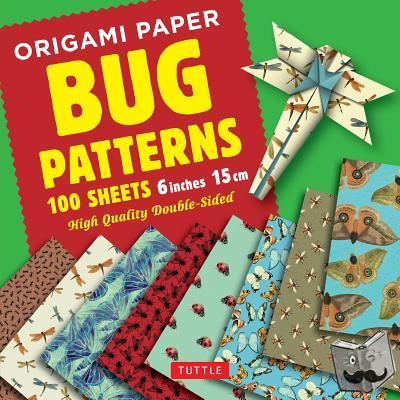 Tuttle Studio - Origami Paper 100 Sheets Bug Patterns 6 (15 CM): Tuttle Origami Paper: Origami Sheets Printed with 8 Different Designs: Instructions for 8 Projects In
