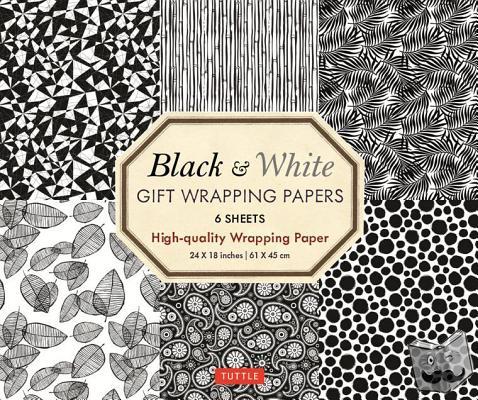 Publishing, Tuttle - Black and White Gift Wrapping Papers - 6 sheets