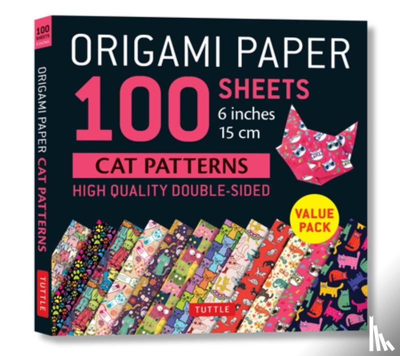  - Origami Paper 100 sheets Cat Patterns 6" (15 cm)