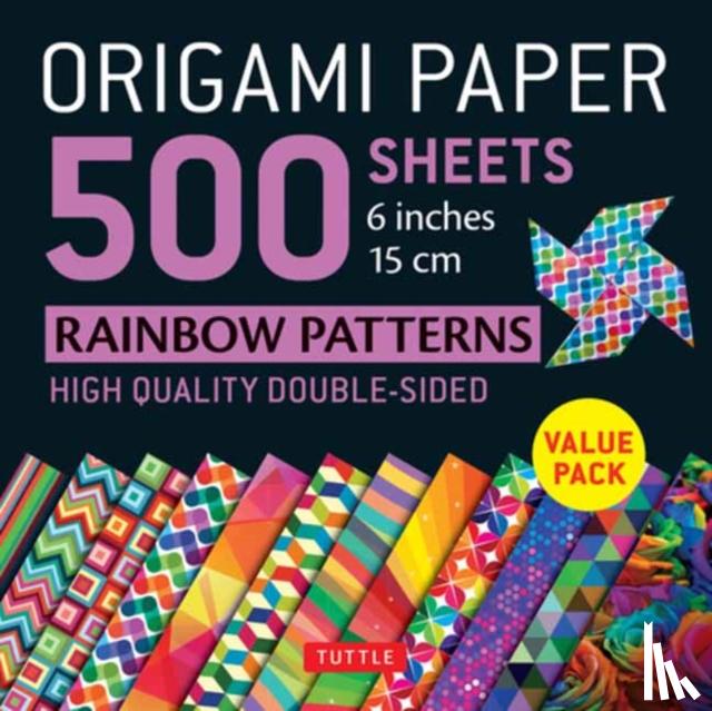 Publishing, Tuttle - Origami Paper 500 sheets Rainbow Patterns 6 inch (15 cm)