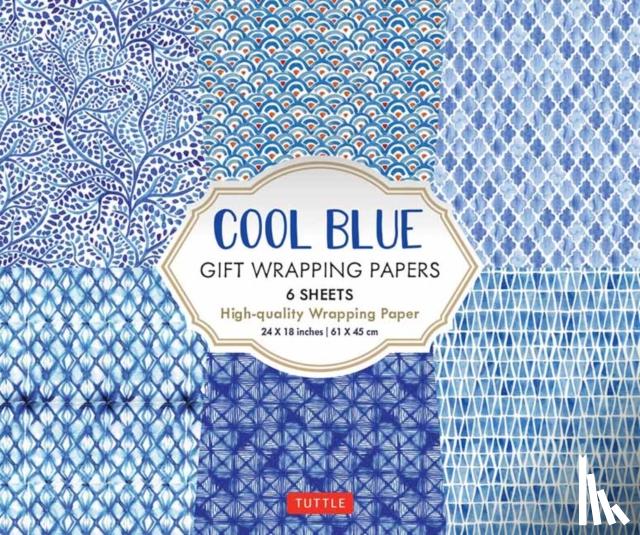 Tuttle Publishing - Cool Blue Gift Wrapping Papers