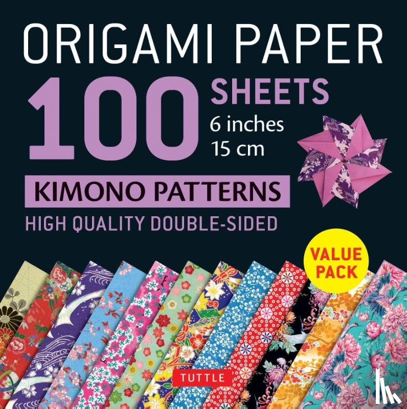  - Origami Paper 100 sheets Kimono Patterns 6" (15 cm)