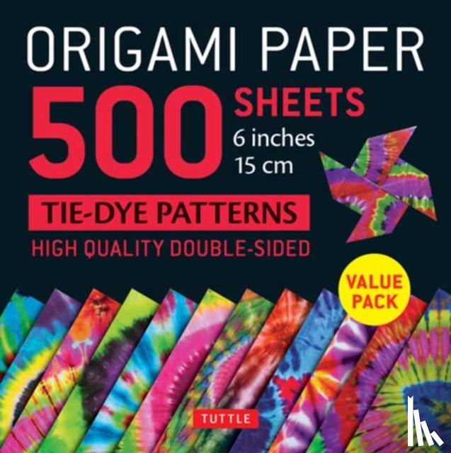  - Origami Paper 500 sheets Tie-Dye Patterns 6" (15 cm)