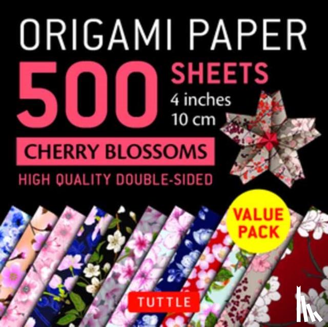  - Origami Paper 500 sheets Cherry Blossoms 4" (10 cm)