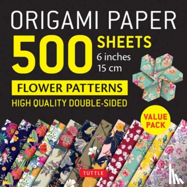  - Origami Paper 500 sheets Flower Patterns 6" (15 cm)