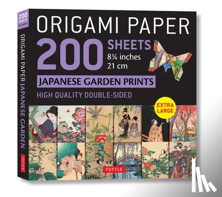  - Origami Paper 200 sheets Japanese Garden Prints 8 1/4" 21cm