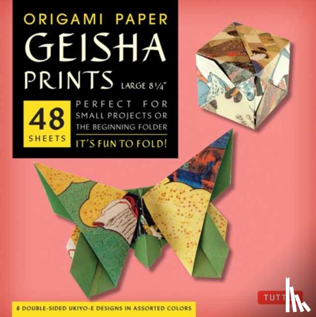  - Origami Paper Geisha Prints 48 Sheets X-Large 8 1/4" (21 cm)