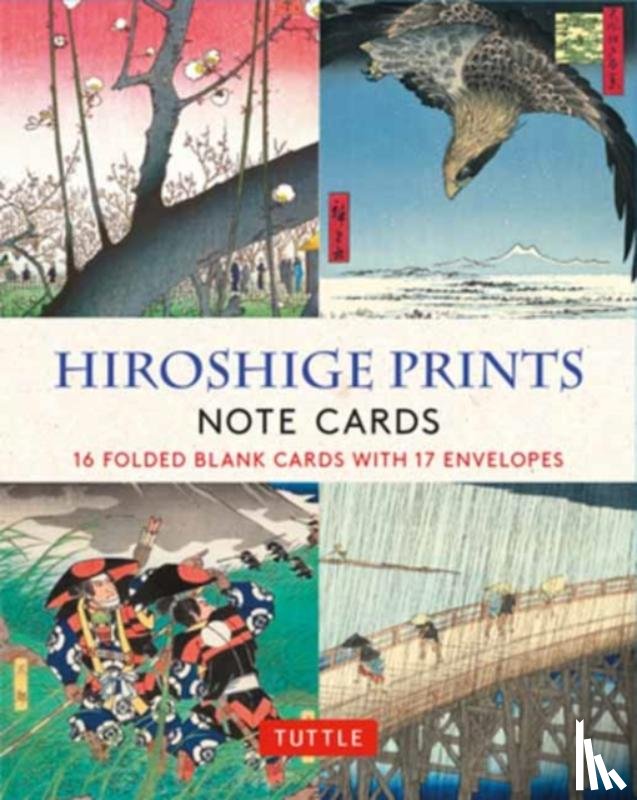 Tuttle Studio, Utagawa - Hiroshige Prints, 16 Note Cards: 16 Different Blank Cards with 17 Patterned Envelopes (Woodblock Prints)