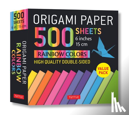  - Origami Paper 500 sheets Rainbow Colors 6" (15 cm)
