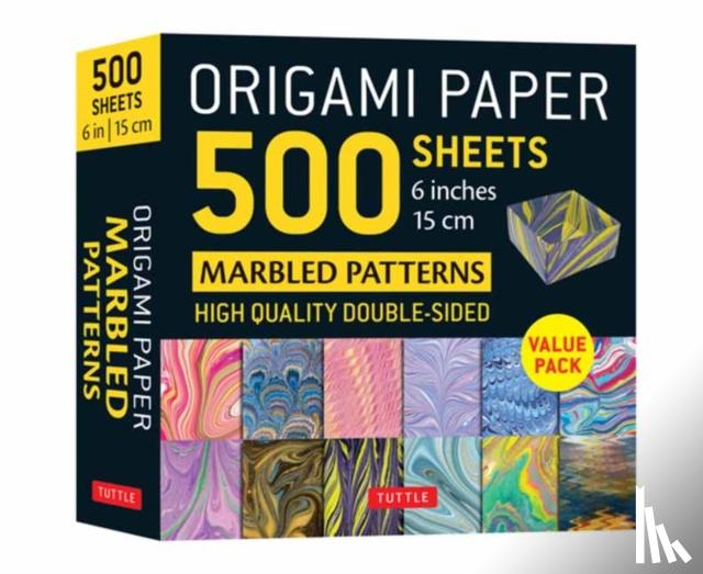 - Origami Paper 500 sheets Marbled Patterns 6" (15 cm)