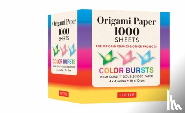  - Origami Paper Color Bursts 1,000 sheets 4" (10 cm)
