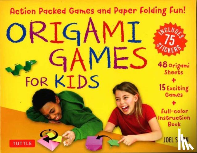 Stern, Joel - Origami Games for Kids Kit: Action Packed Games and Paper Folding Fun! [Origami Kit with Book, 48 Papers, 75 Stickers, 15 Exciting Games, Easy-To-