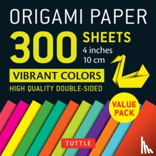  - Origami Paper 300 sheets Vibrant Colors 4" (10 cm)