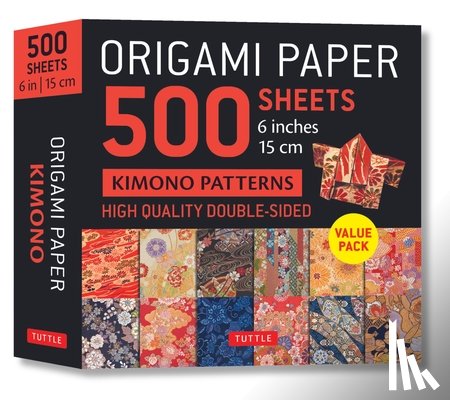  - Origami Paper 500 sheets Kimono Flowers 6" (15 cm)