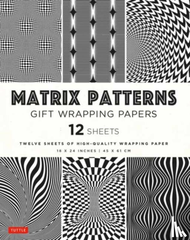  - Matrix Patterns Gift Wrapping Papers - 12 sheets