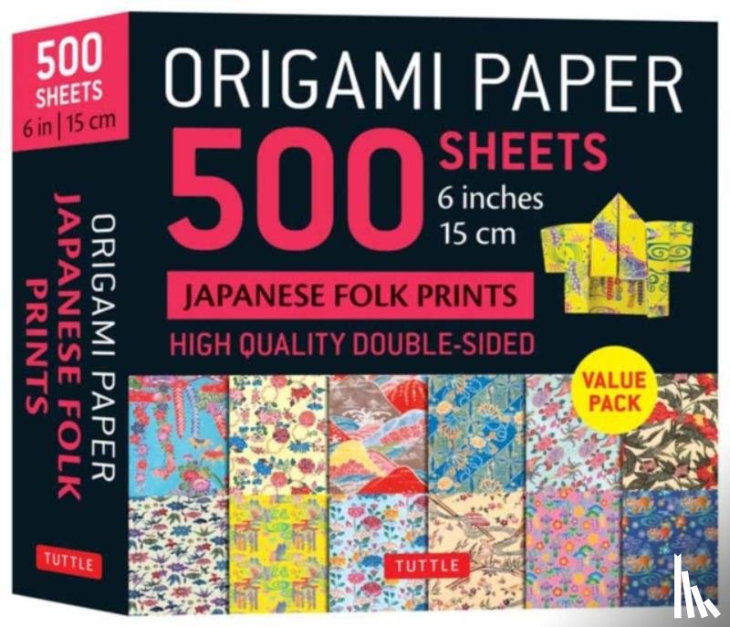  - Origami Paper 500 sheets Japanese Folk Prints 6" (15 cm)